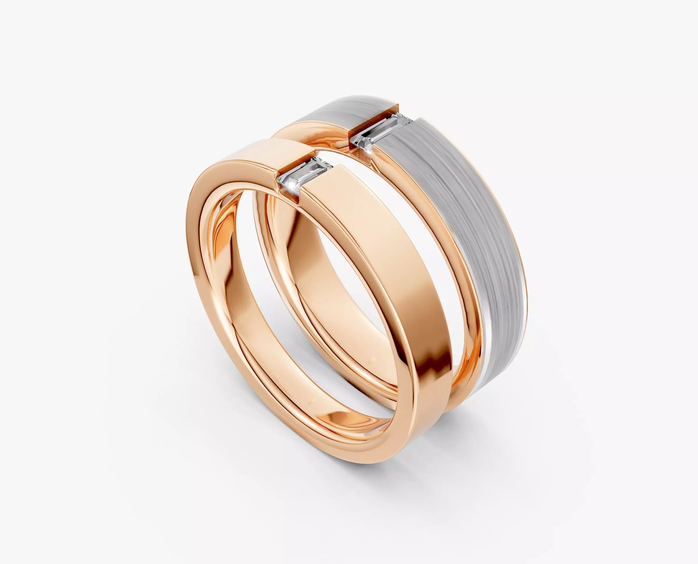 COUPLE RING RJ027 3D print model_0