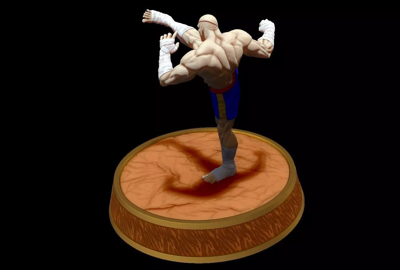 Sagat 3D print model_4
