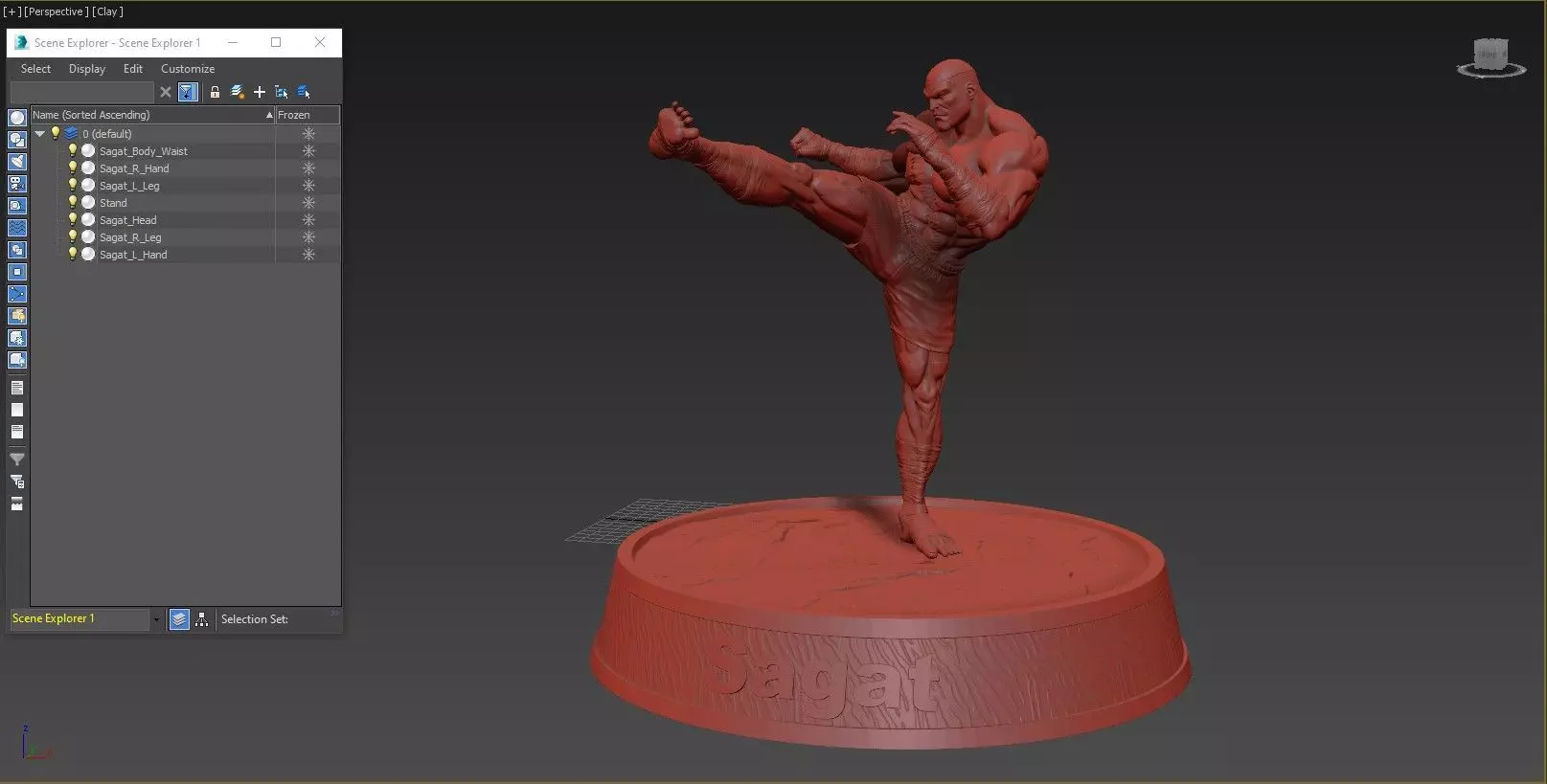 Sagat 3D print model_8