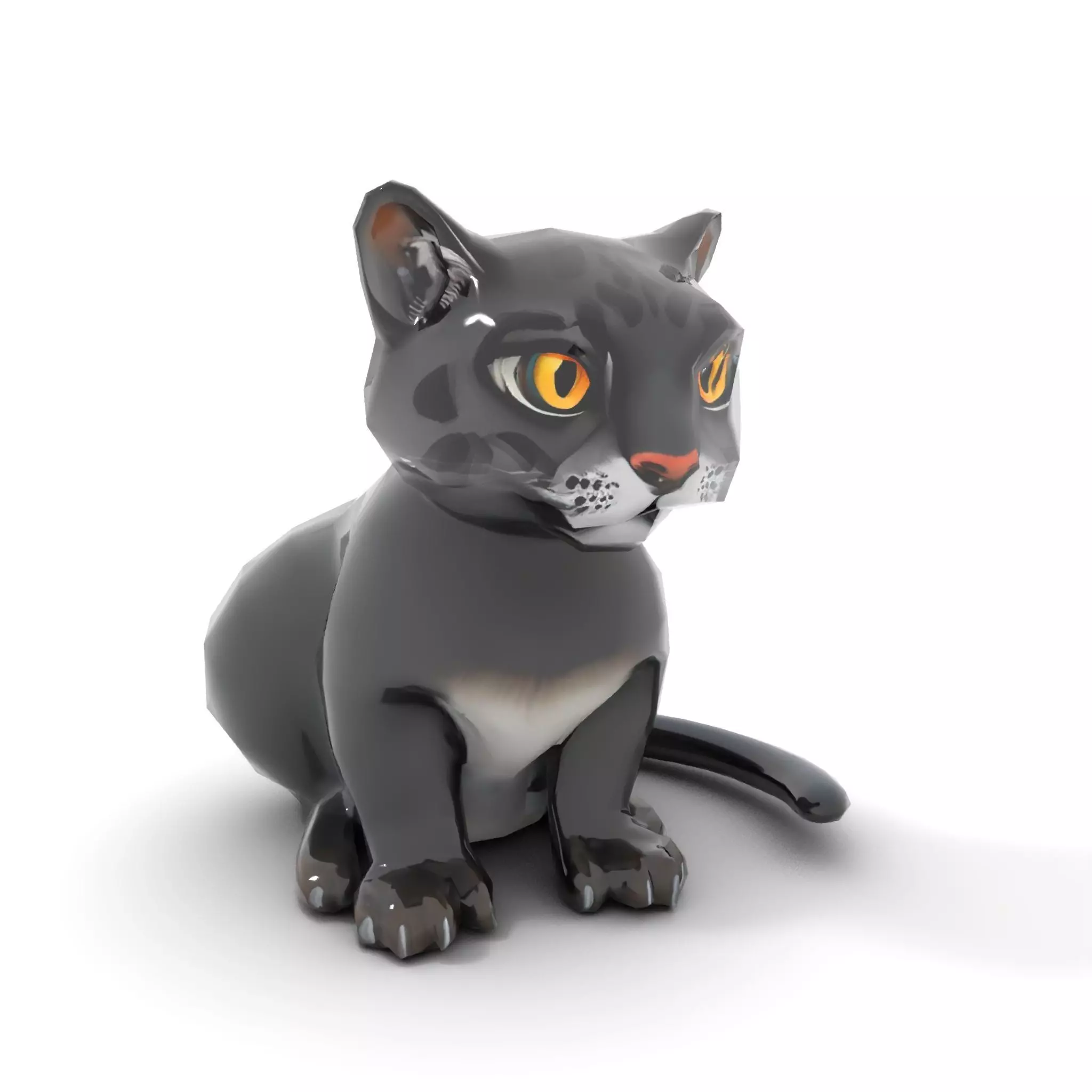 Charming Black Panther model pack Low-poly 3D model_8