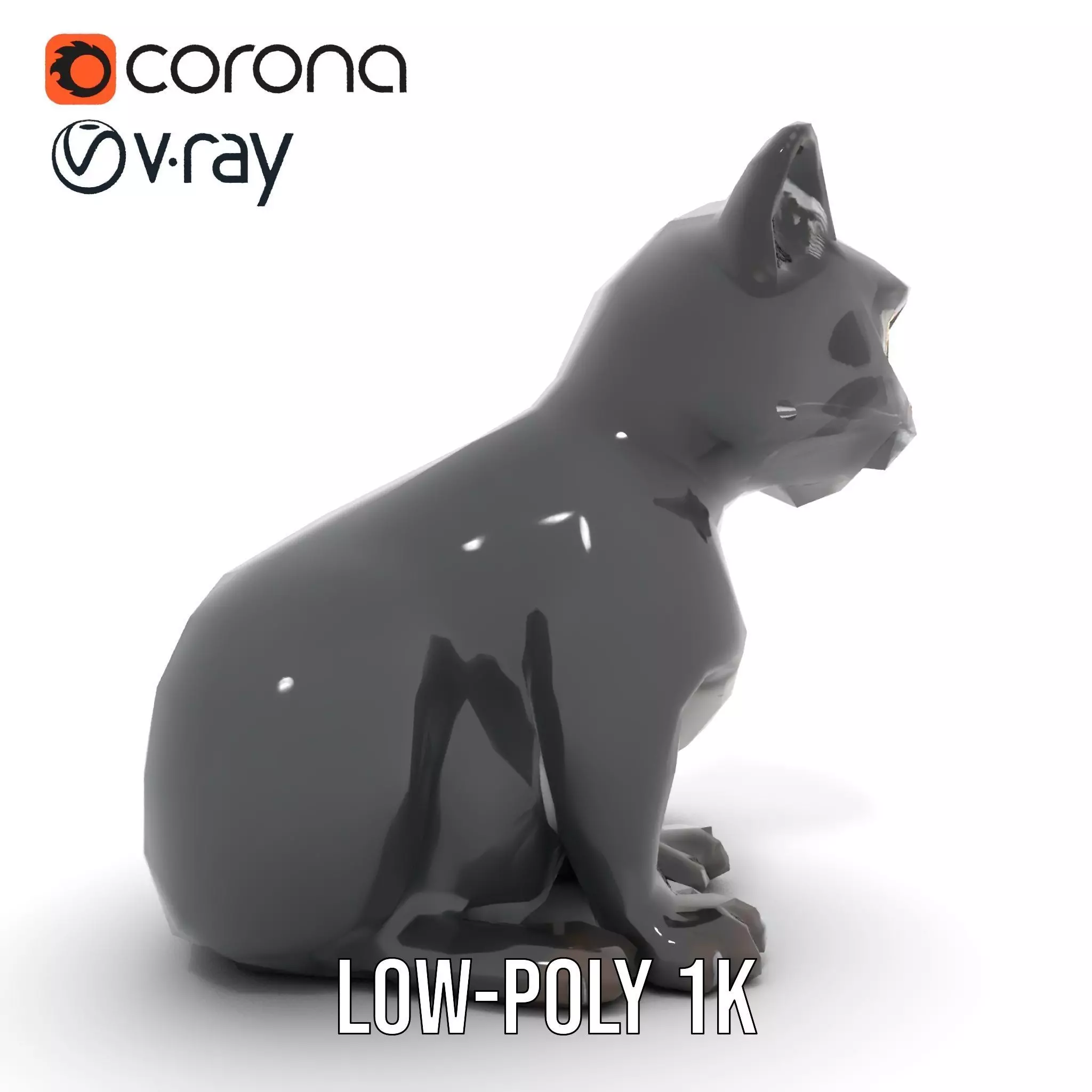 Charming Black Panther model pack Low-poly 3D model_13