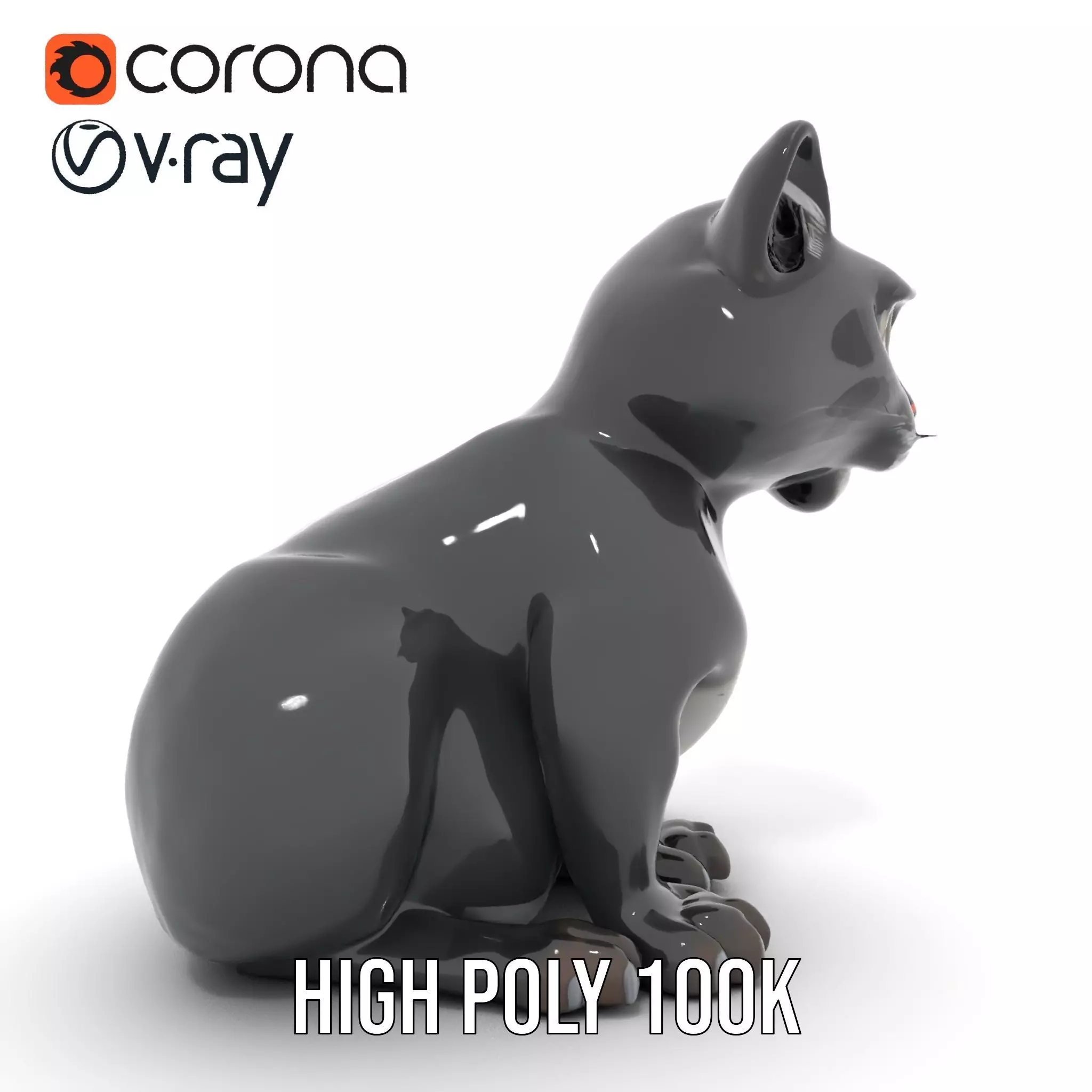 Charming Black Panther model pack Low-poly 3D model_29