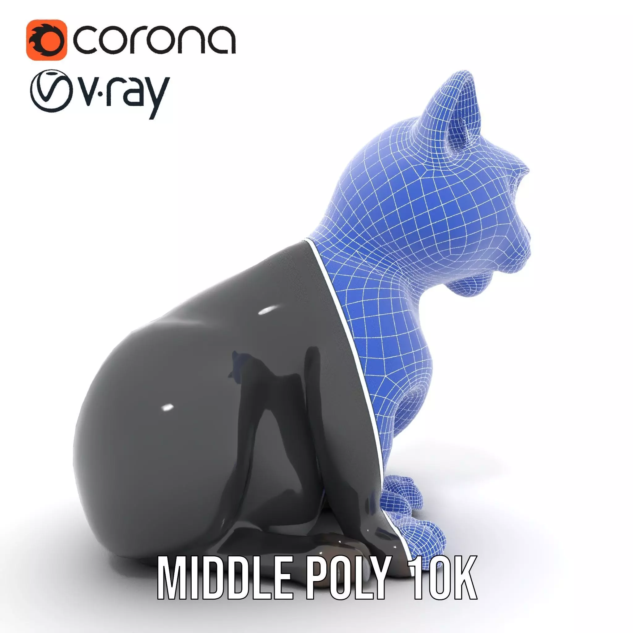 Charming Black Panther model pack Low-poly 3D model_19