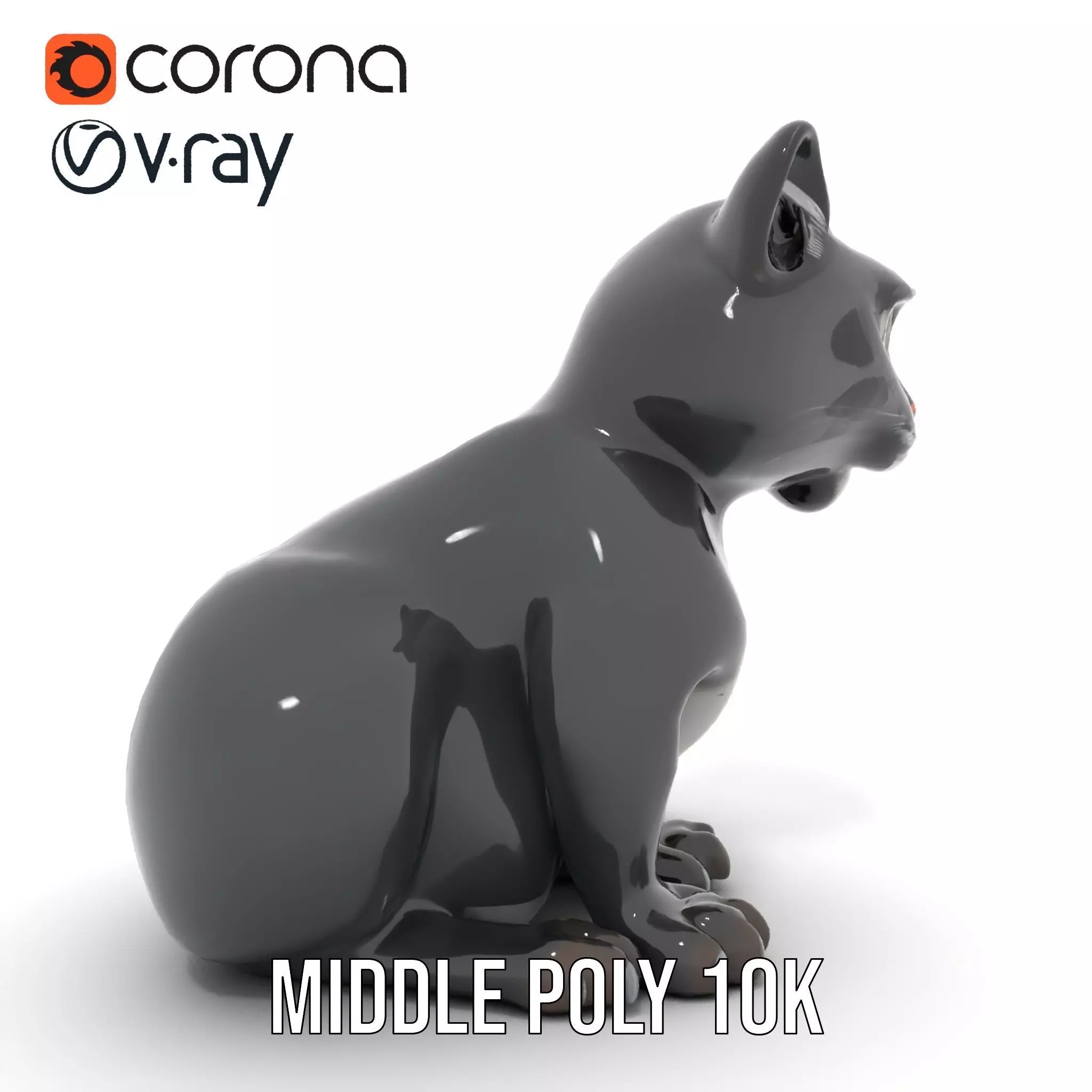 Charming Black Panther model pack Low-poly 3D model_25