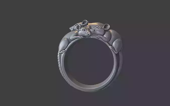 king of rats ring FREE FILE leave a review please Free 3D print model
