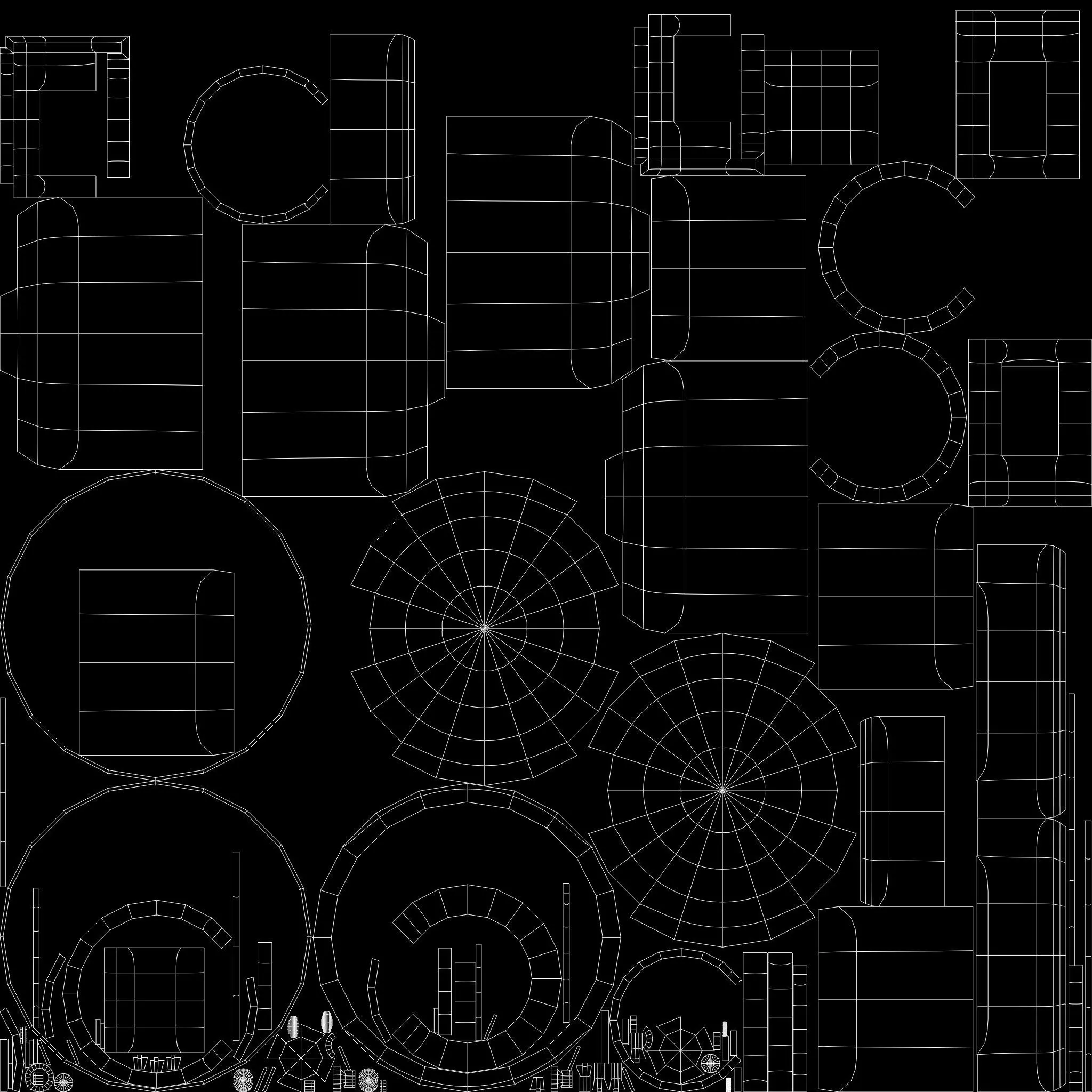 Gas Cylinder Low-poly 3D model_6