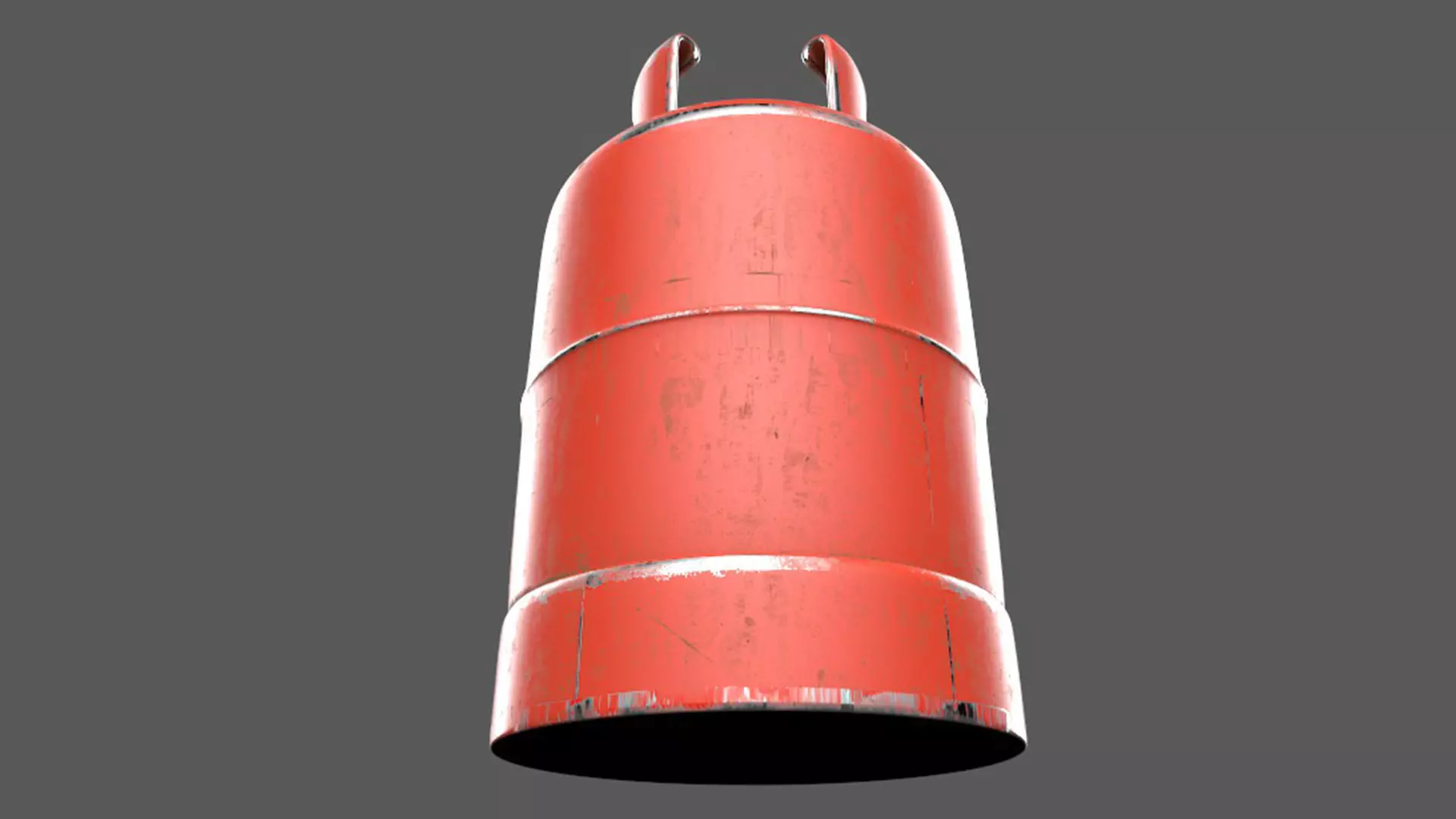 Gas Cylinder Low-poly 3D model_3