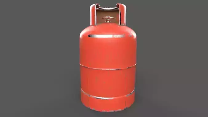 Gas Cylinder Low-poly 3D model Gas Cylinder Low-poly 3D model