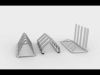 Bike rack 3D model_1