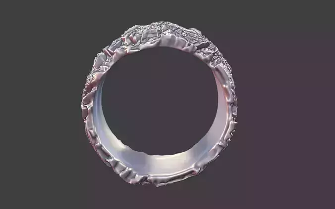 organic rock texture ring v7