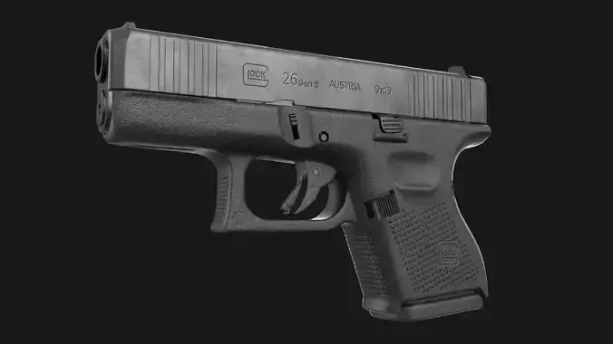 Glock 26 plus 27 Gen 5 Game Ready Low-poly 3D model