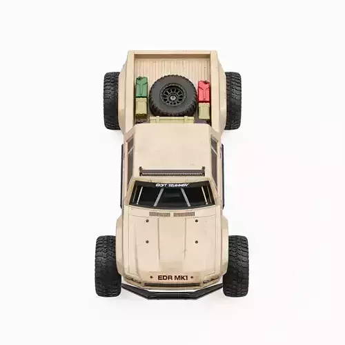 EDR Mk1 Dust Runner RC body and chassis Low-poly 3D model 6