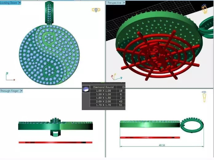 Yin and Yang The Locket 3D print model 3D print model_10