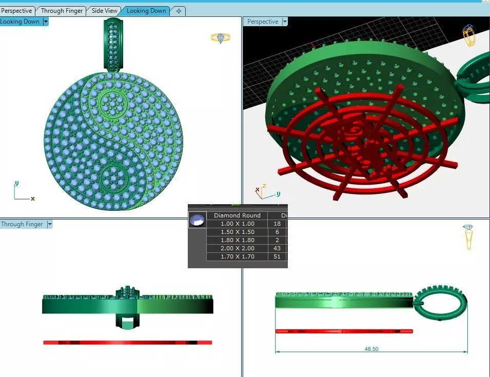 Yin and Yang The Locket 3D print model 3D print model_12