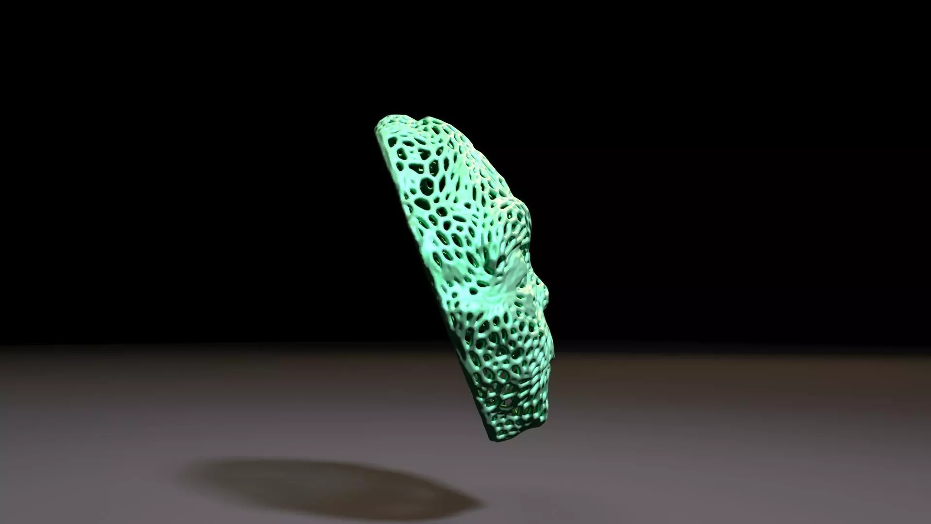 Yoda Mask voronoi 3D print model_6