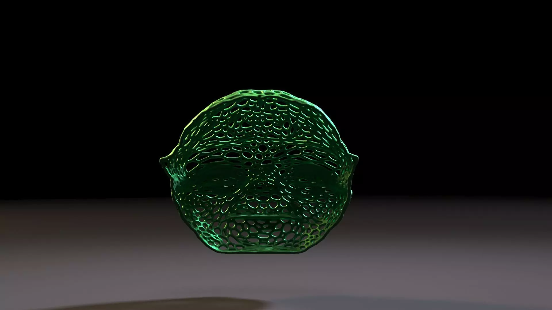 Yoda Mask voronoi 3D print model_4