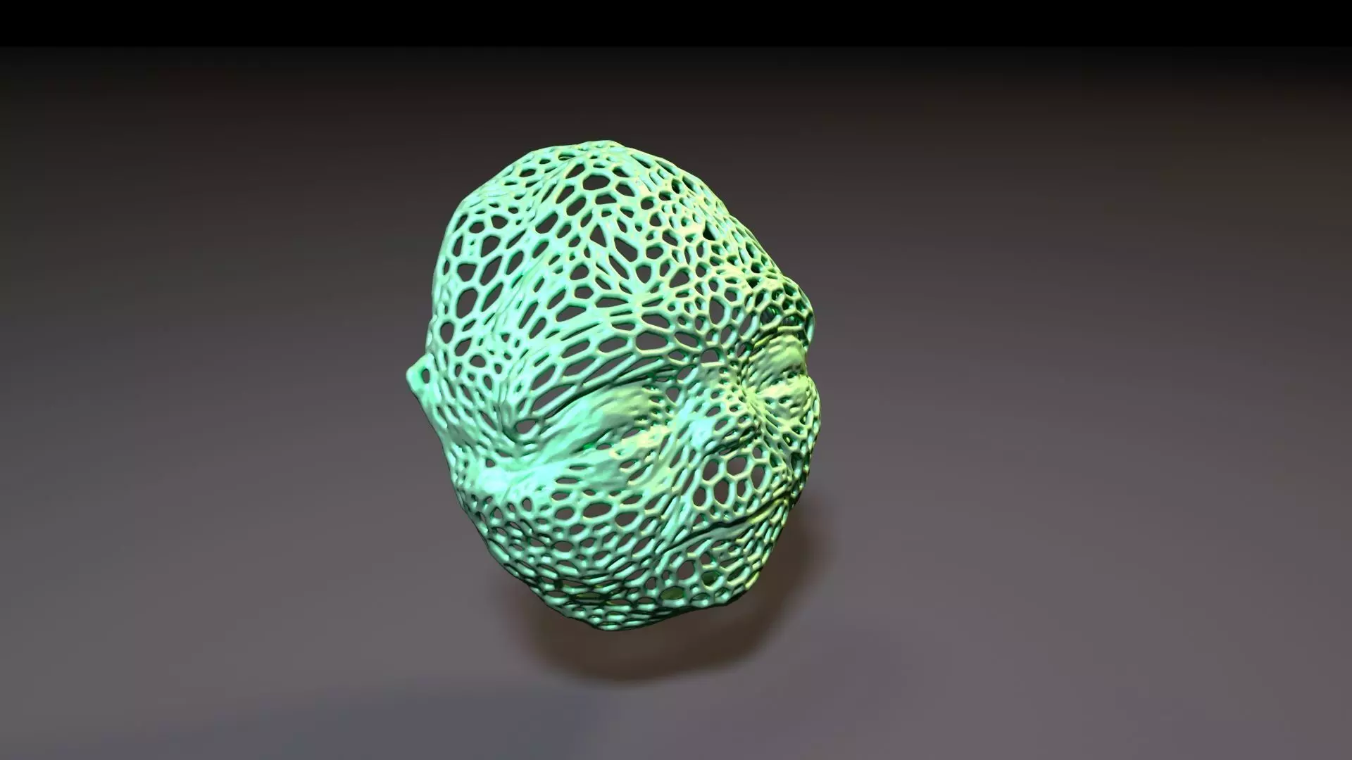 Yoda Mask voronoi 3D print model_7