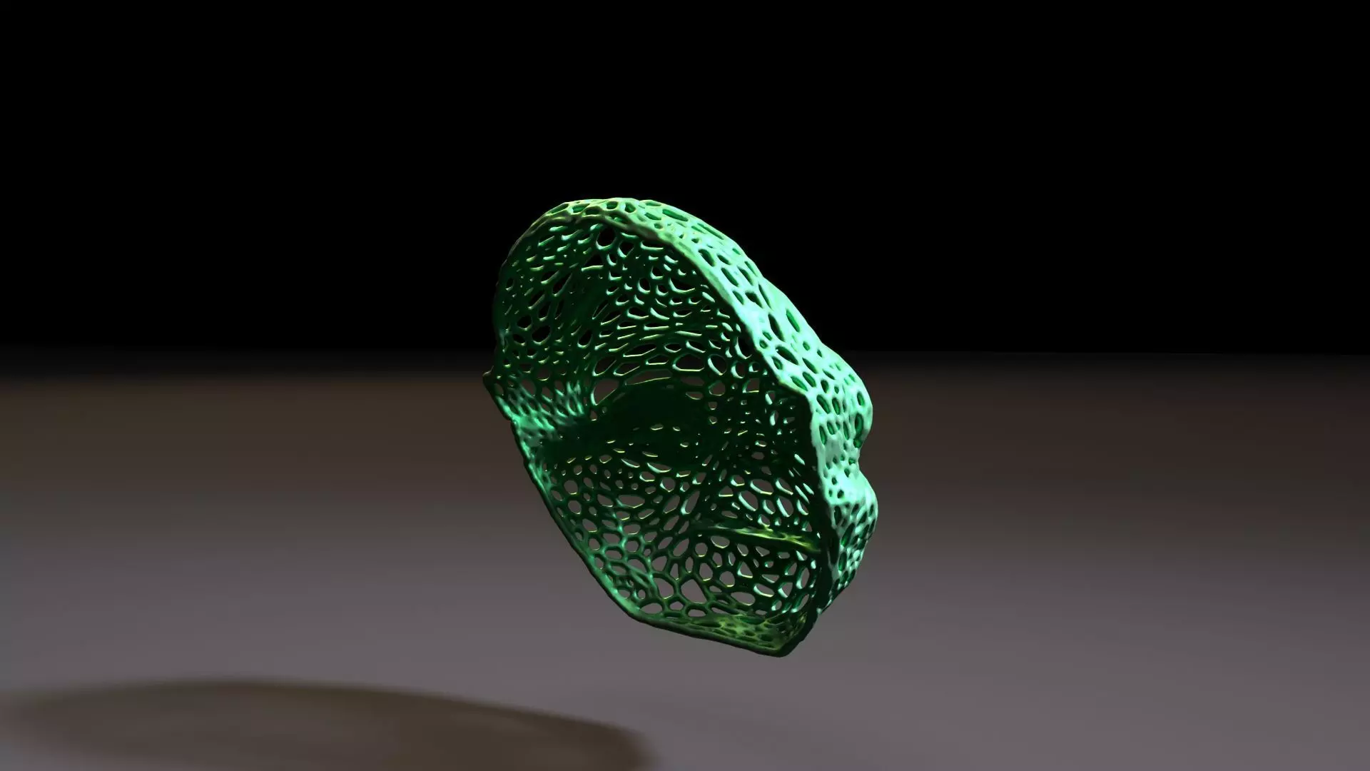 Yoda Mask voronoi 3D print model_5