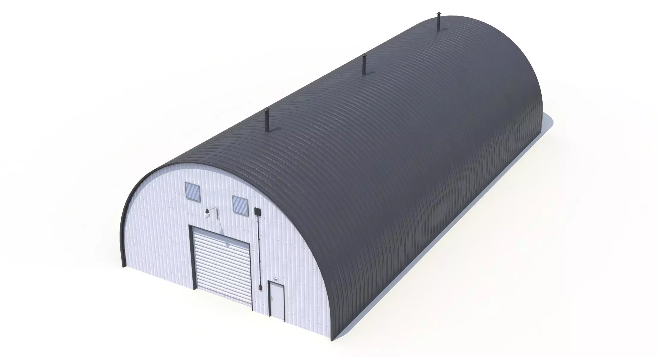 Industrial Hangar PBR Low-poly 3D model_5