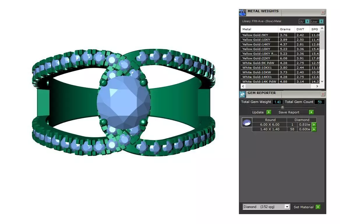 Solitaire ring  3D print model_8