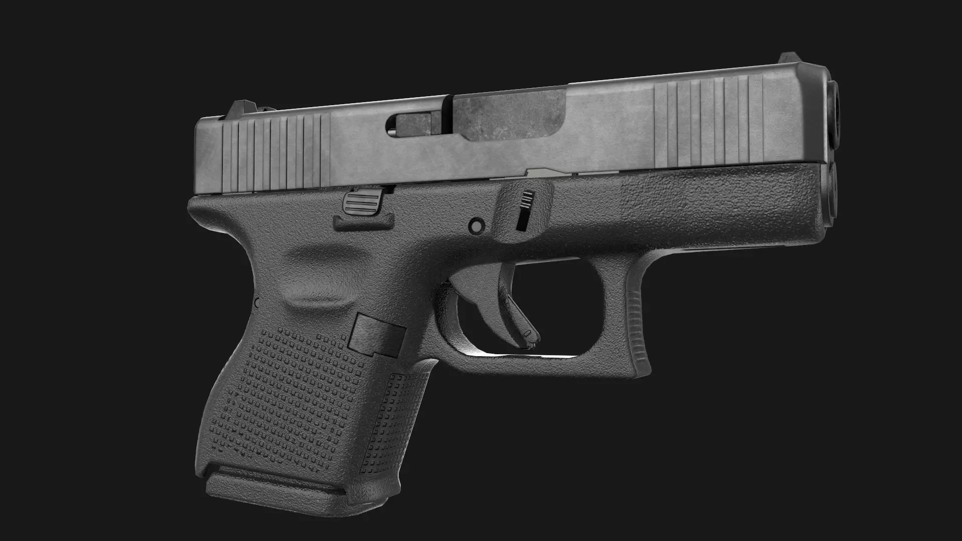 Glock 17 plus 26 - 27 Gen 5 Bundle Game Ready 3D Model Collection_29