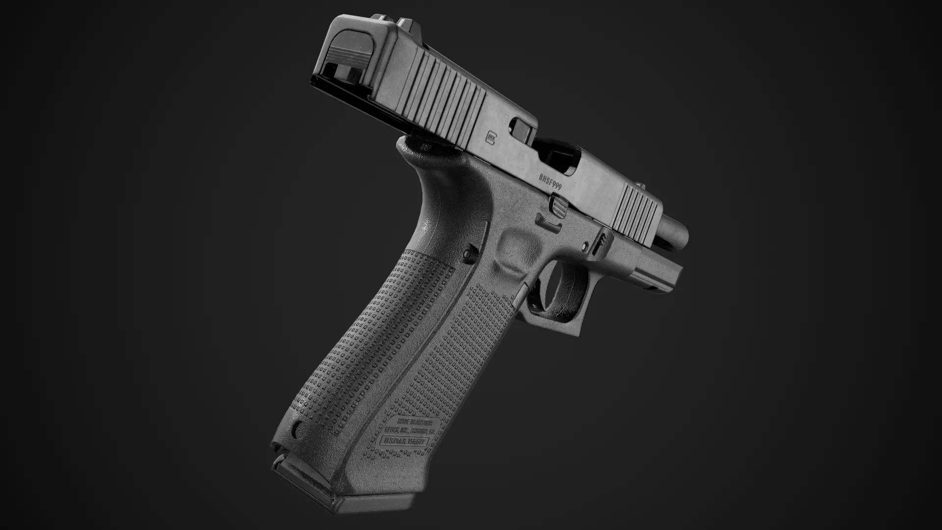 Glock 17 plus 26 - 27 Gen 5 Bundle Game Ready 3D Model Collection_13