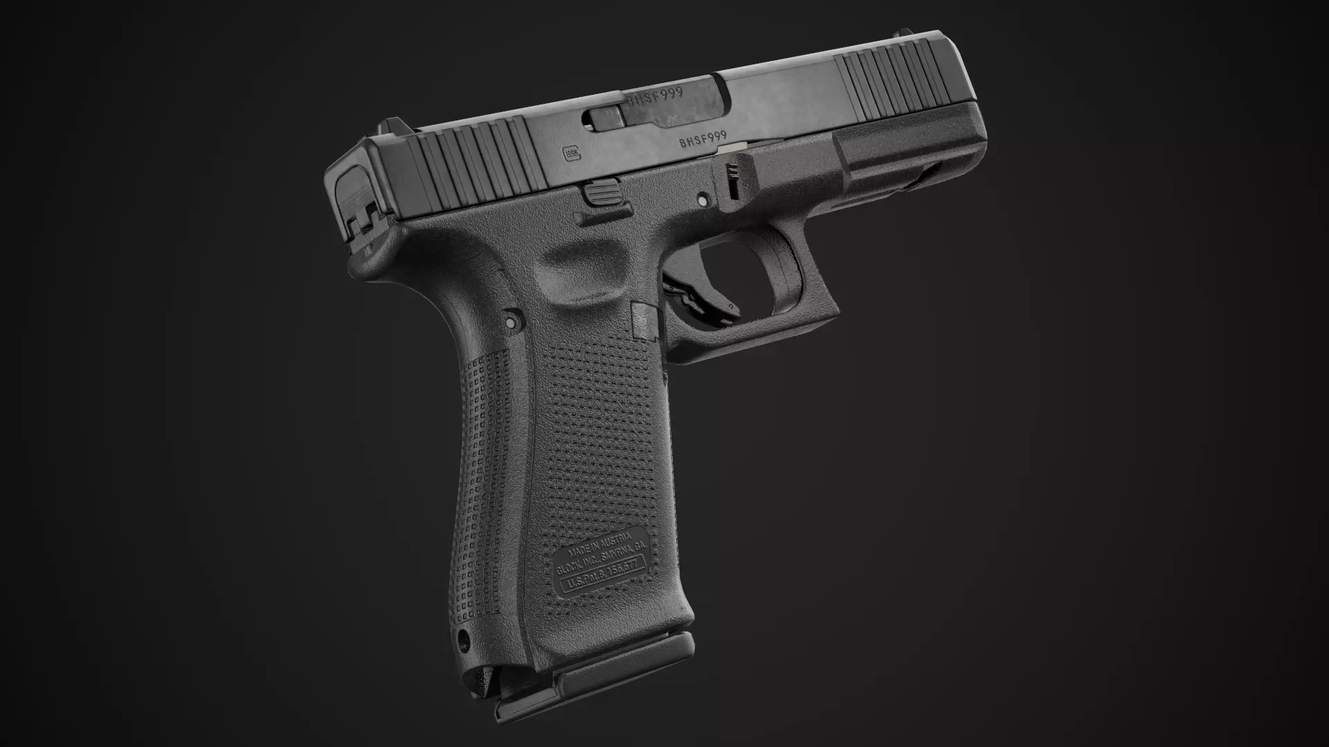 Glock 17 plus 26 - 27 Gen 5 Bundle Game Ready 3D Model Collection_11