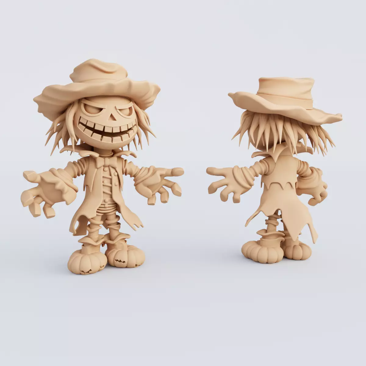 3D Printable Halloween Figurine Set STL Format 3D print model_9