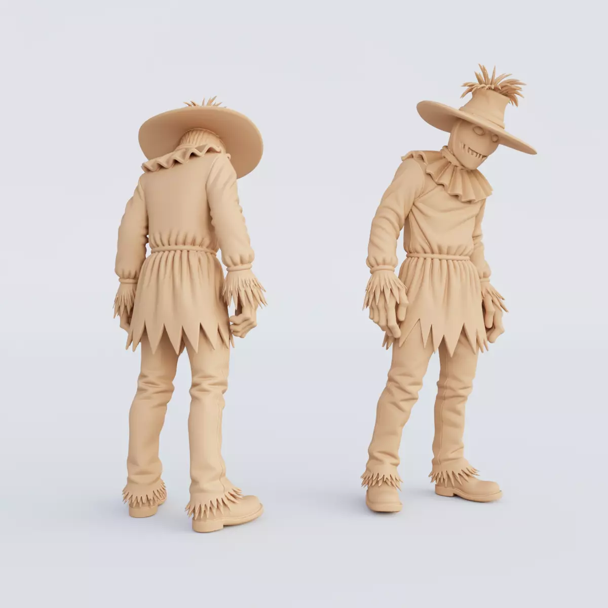 3D Printable Halloween Figurine Set STL Format 3D print model_1