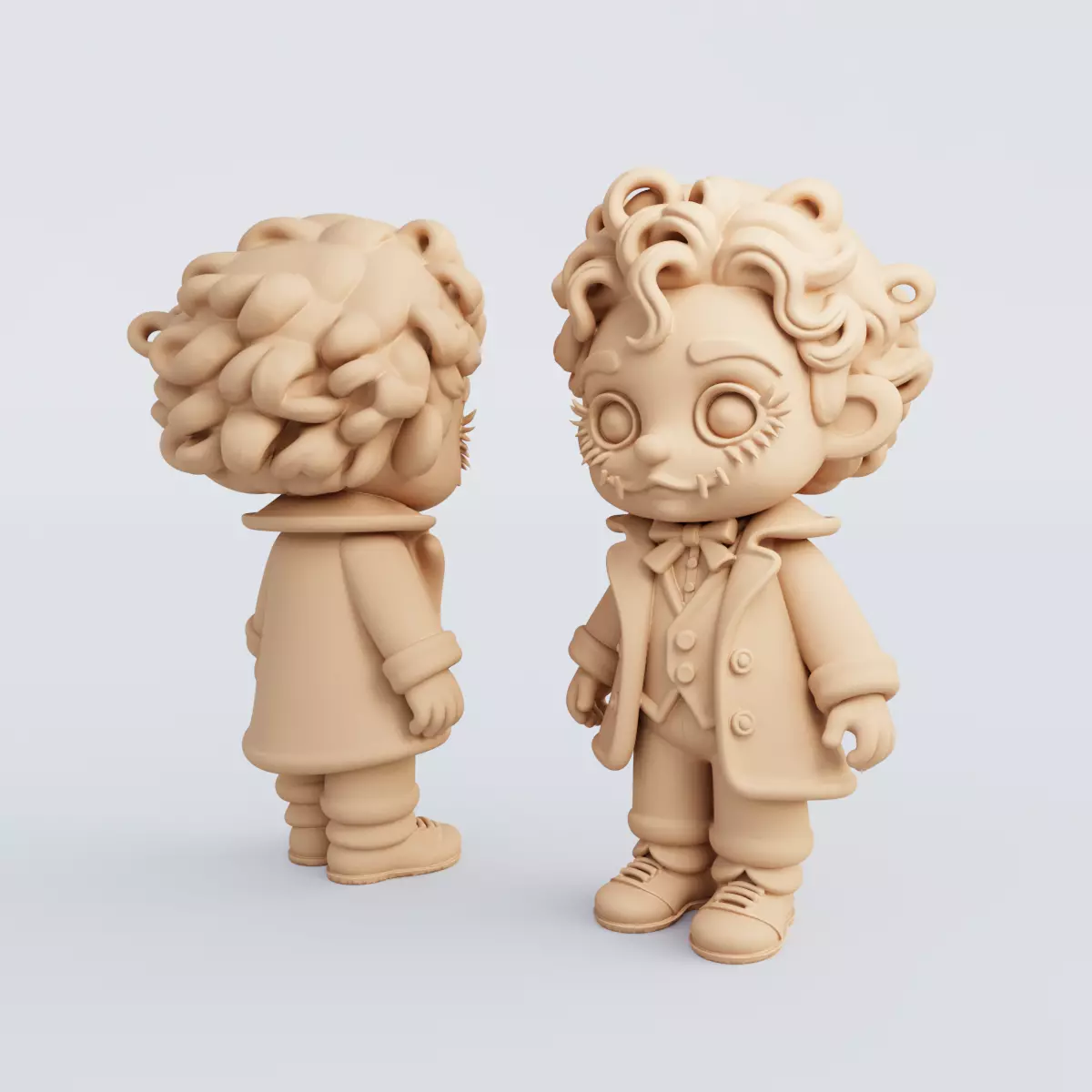 3D Printable Halloween Figurine Set STL Format 3D print model_15