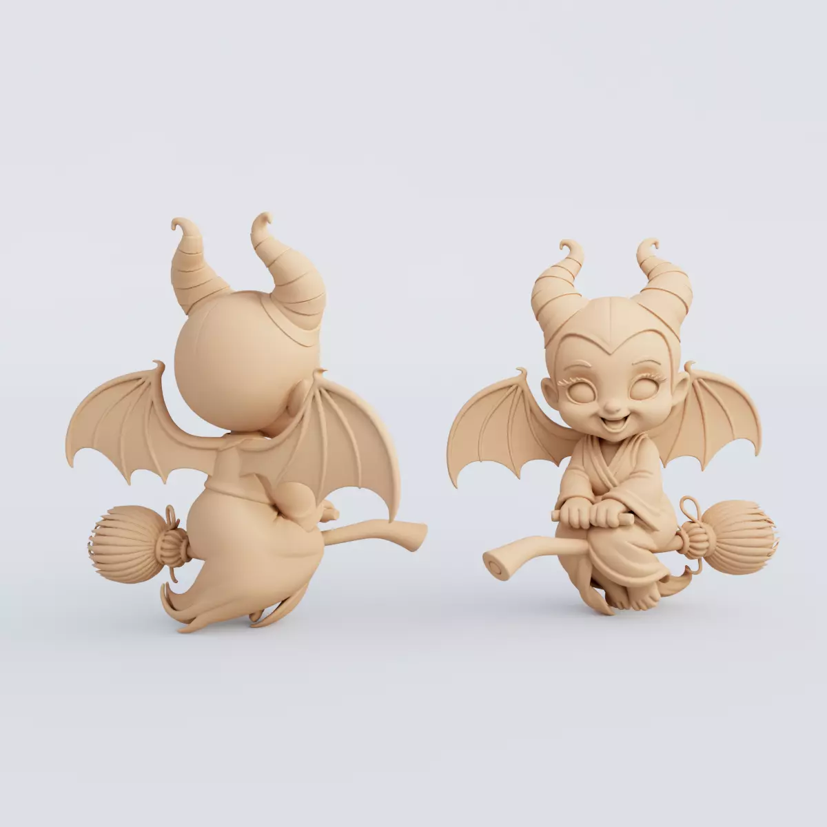3D Printable Halloween Figurine Set STL Format 3D print model_5