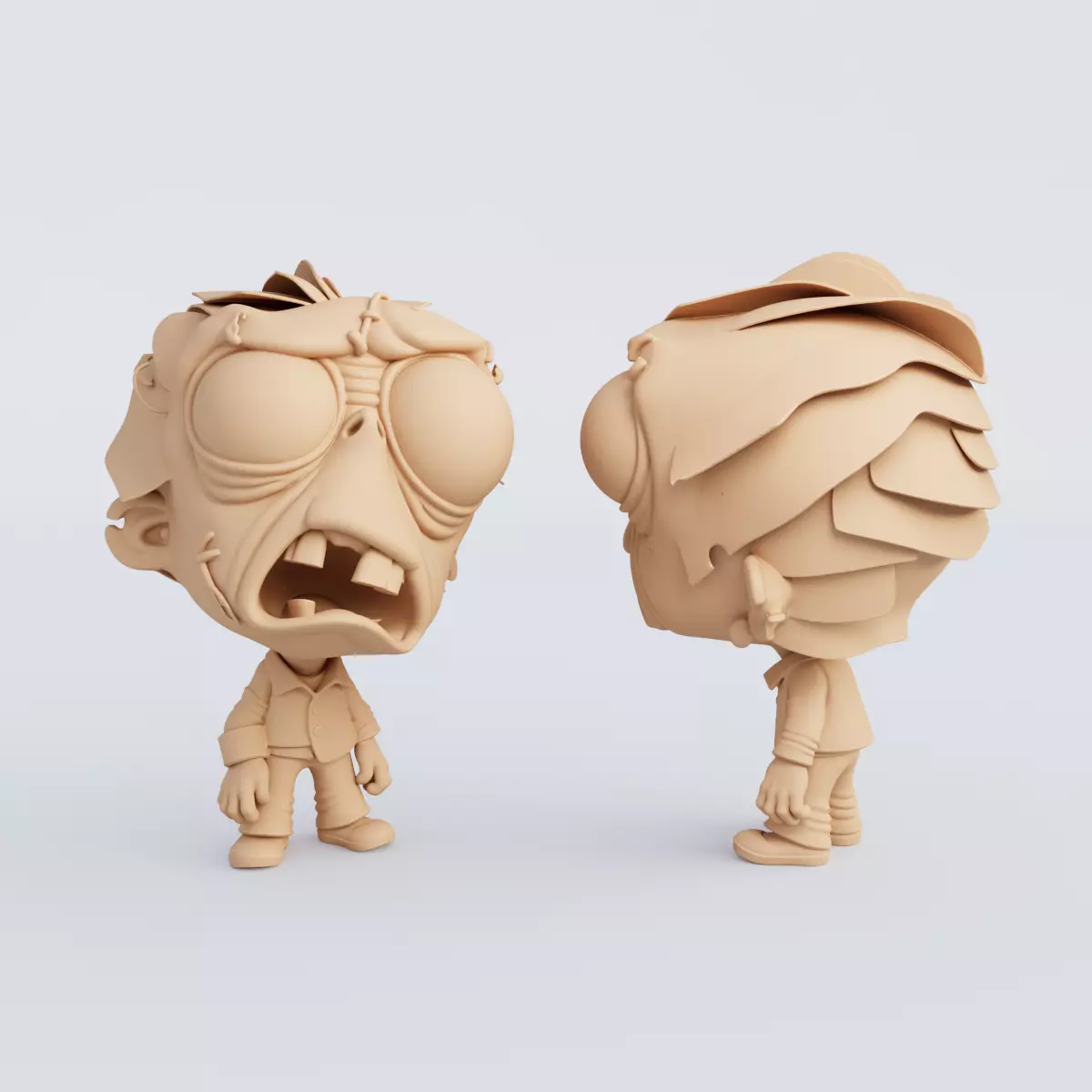 3D Printable Halloween Figurine Set STL Format 3D print model_17