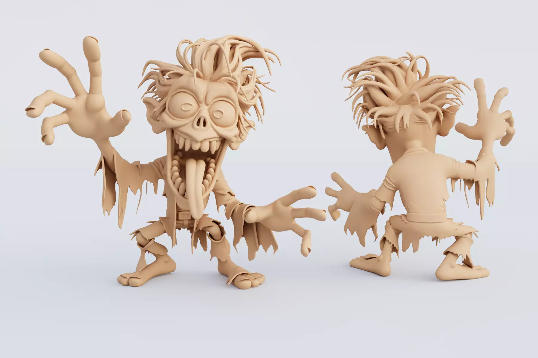3D Printable Halloween Figurine Set STL Format 3D print model_18