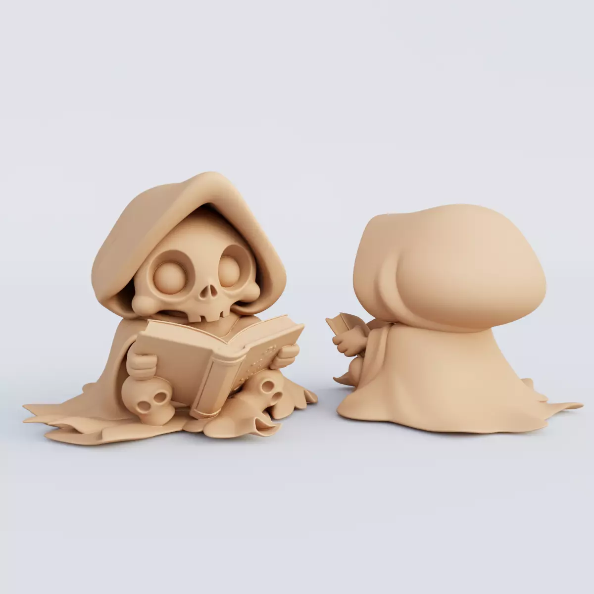 3D Printable Halloween Figurine Set STL Format 3D print model_2