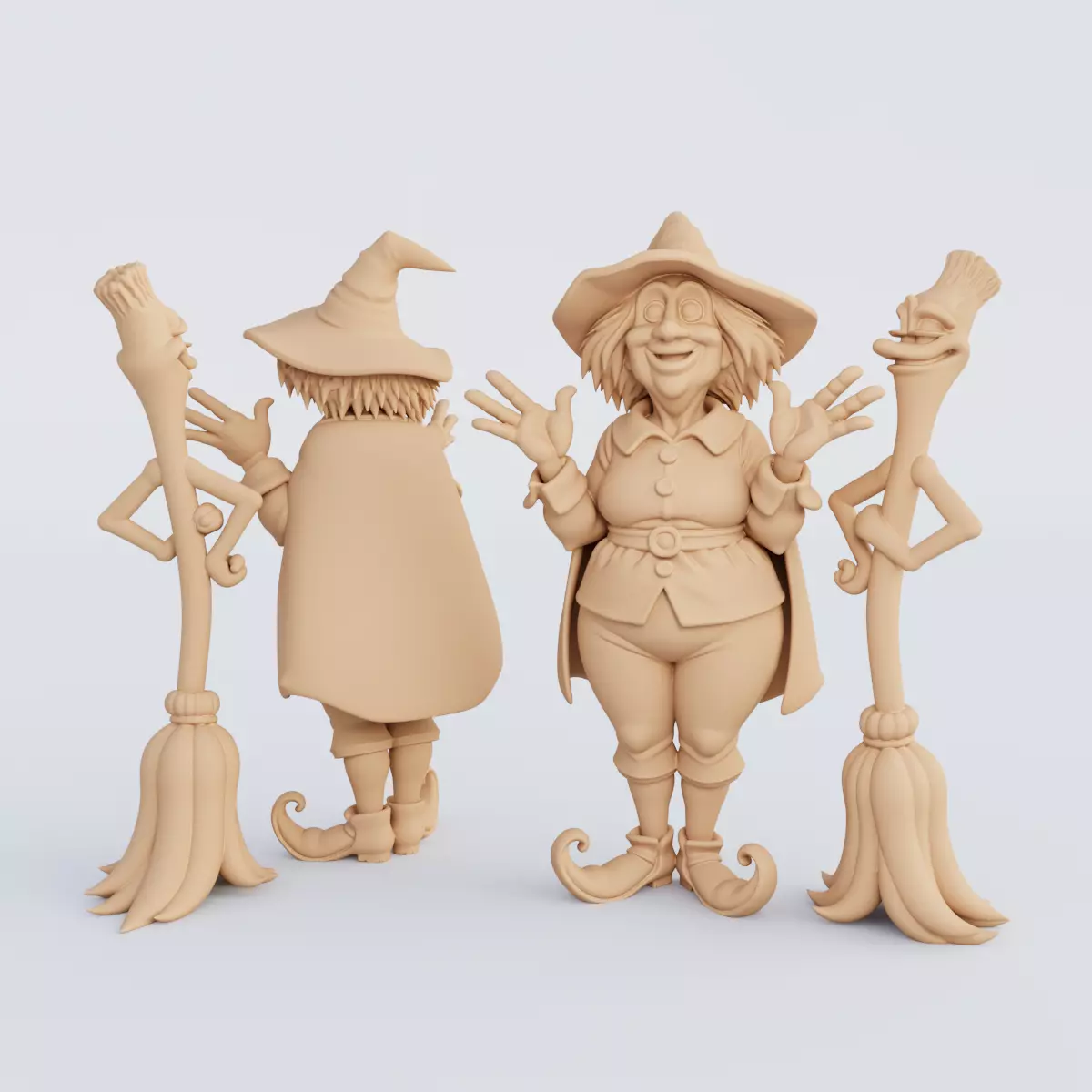 3D Printable Halloween Figurine Set STL Format 3D print model_11