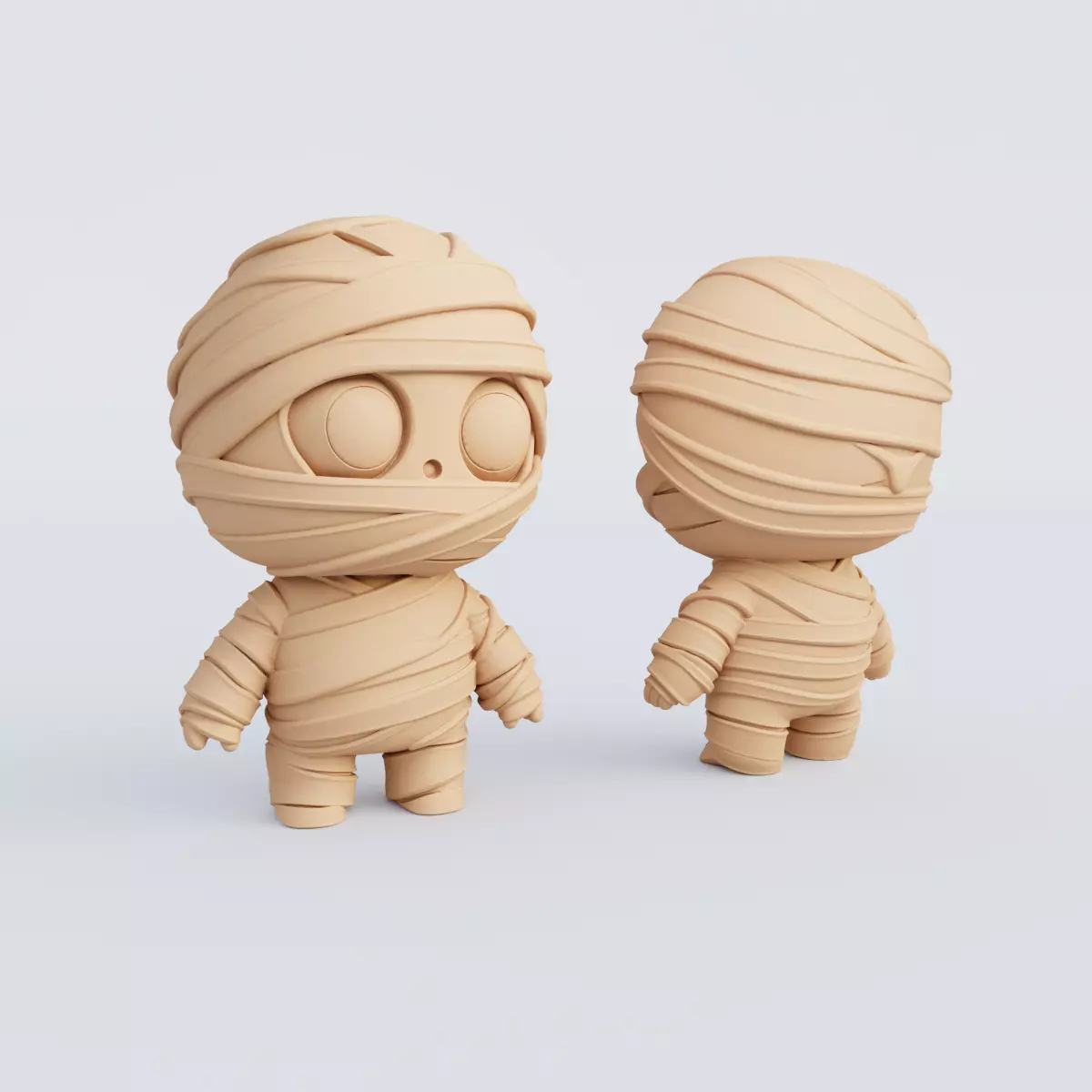 3D Printable Halloween Figurine Set STL Format 3D print model_7