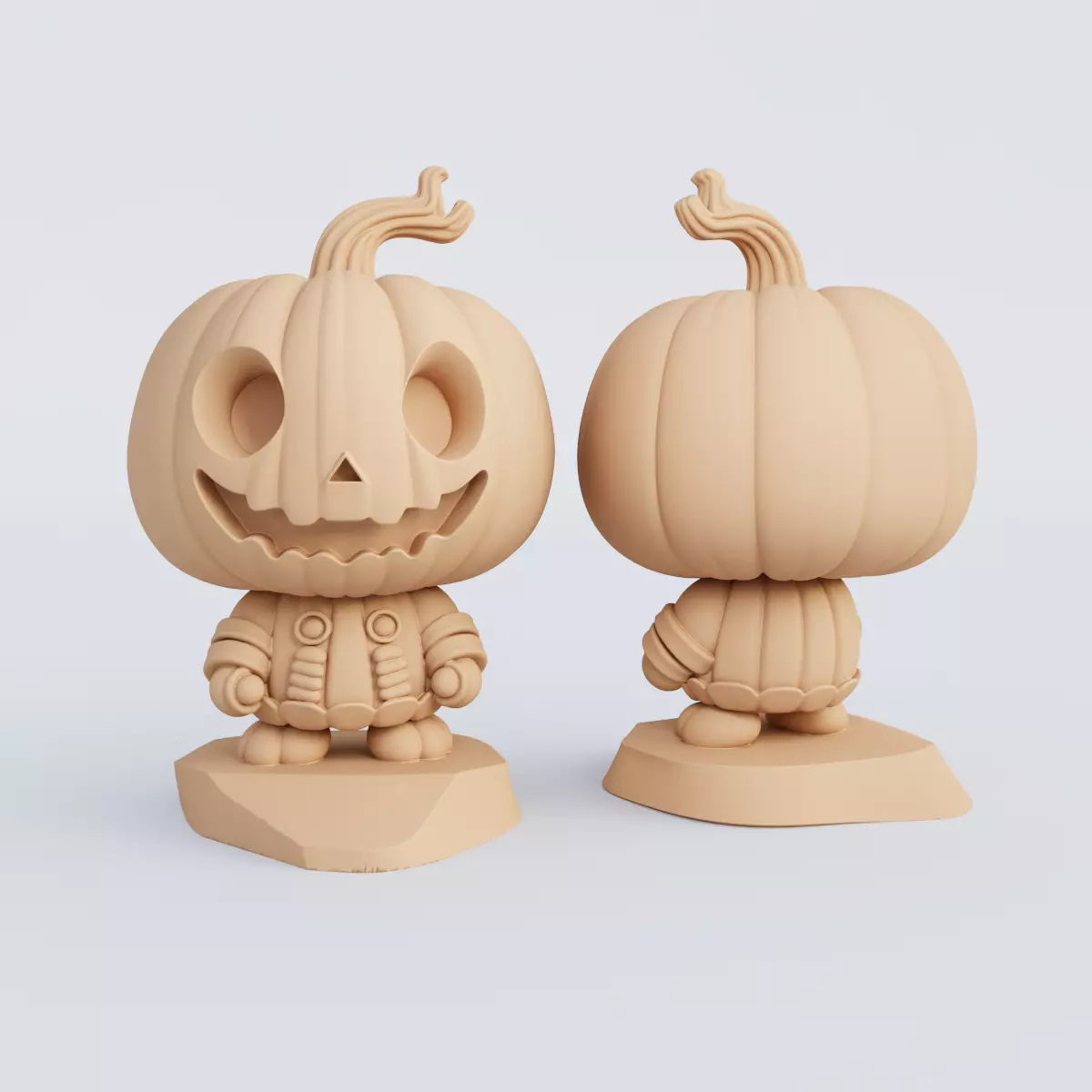 3D Printable Halloween Figurine Set STL Format 3D print model_13