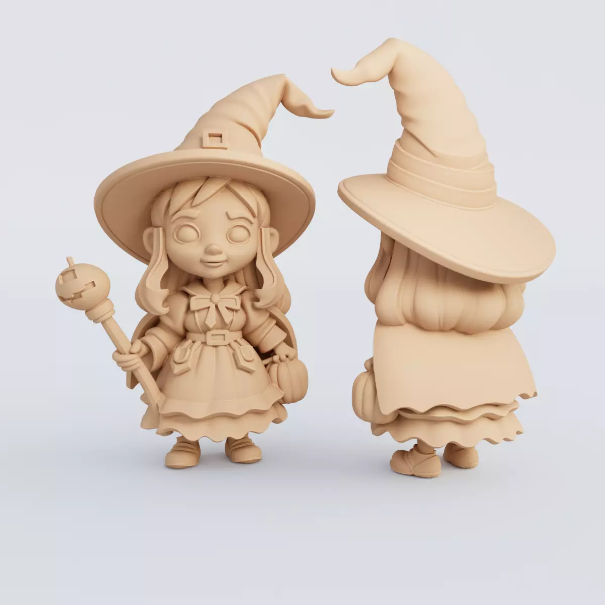 3D Printable Halloween Figurine Set STL Format 3D print model_14