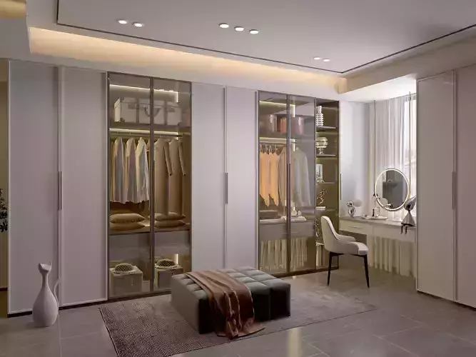 Italian style cloakroom 03