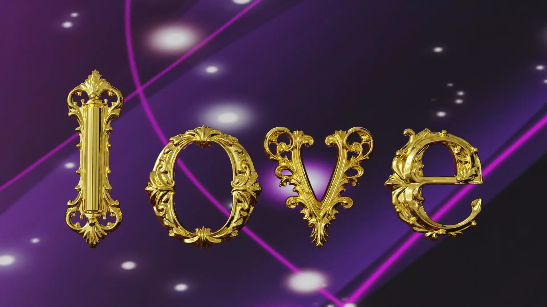 a-z One Sided BaroqueStyleLowerCaseLetters03 3D model_1