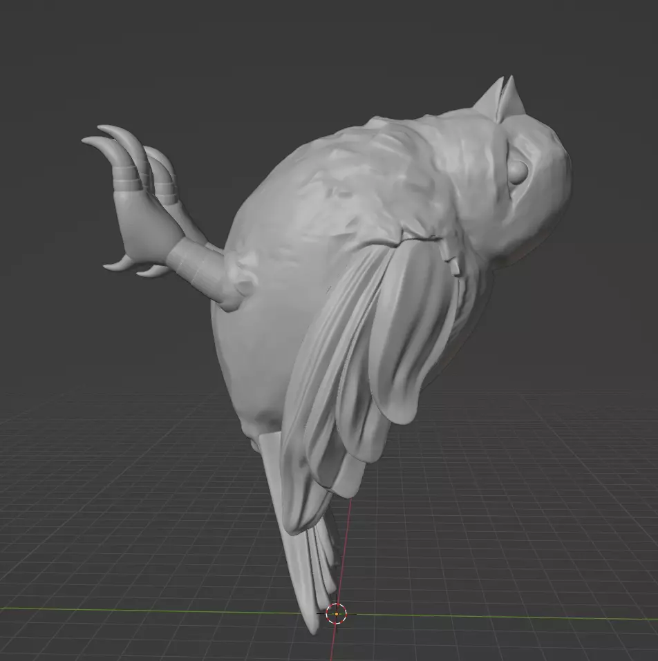 Bird animal 3D print stl 3D print model_3