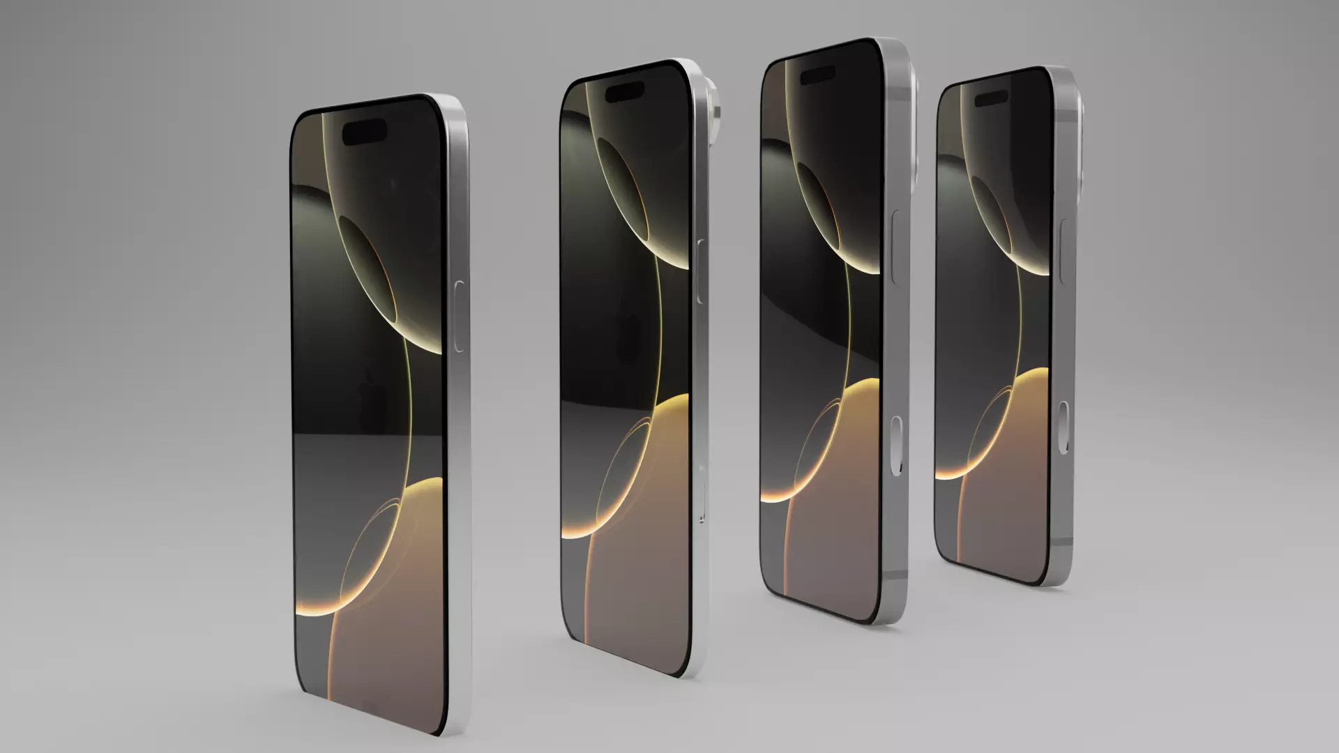 iPhone 17 series 3D model collection  high quality  models  3D model_1