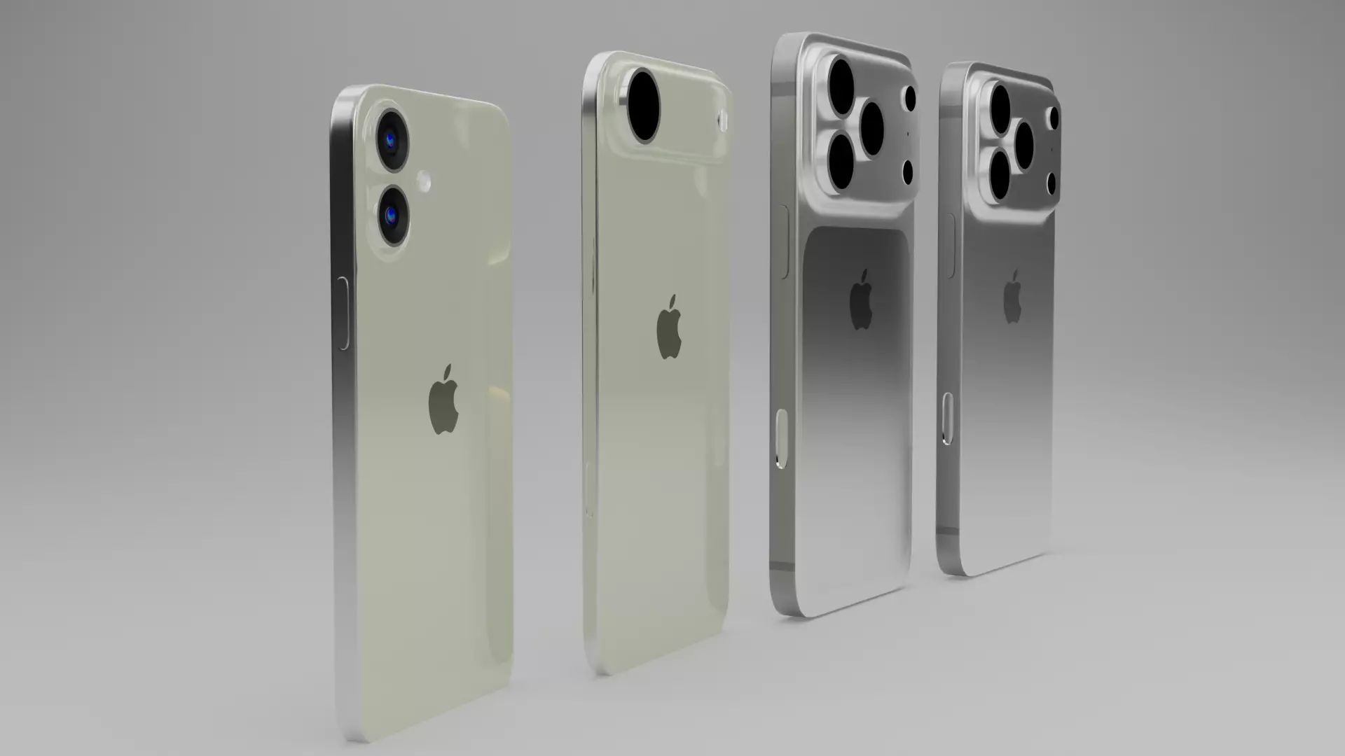 iPhone 17 series 3D model collection  high quality  models  3D model_6