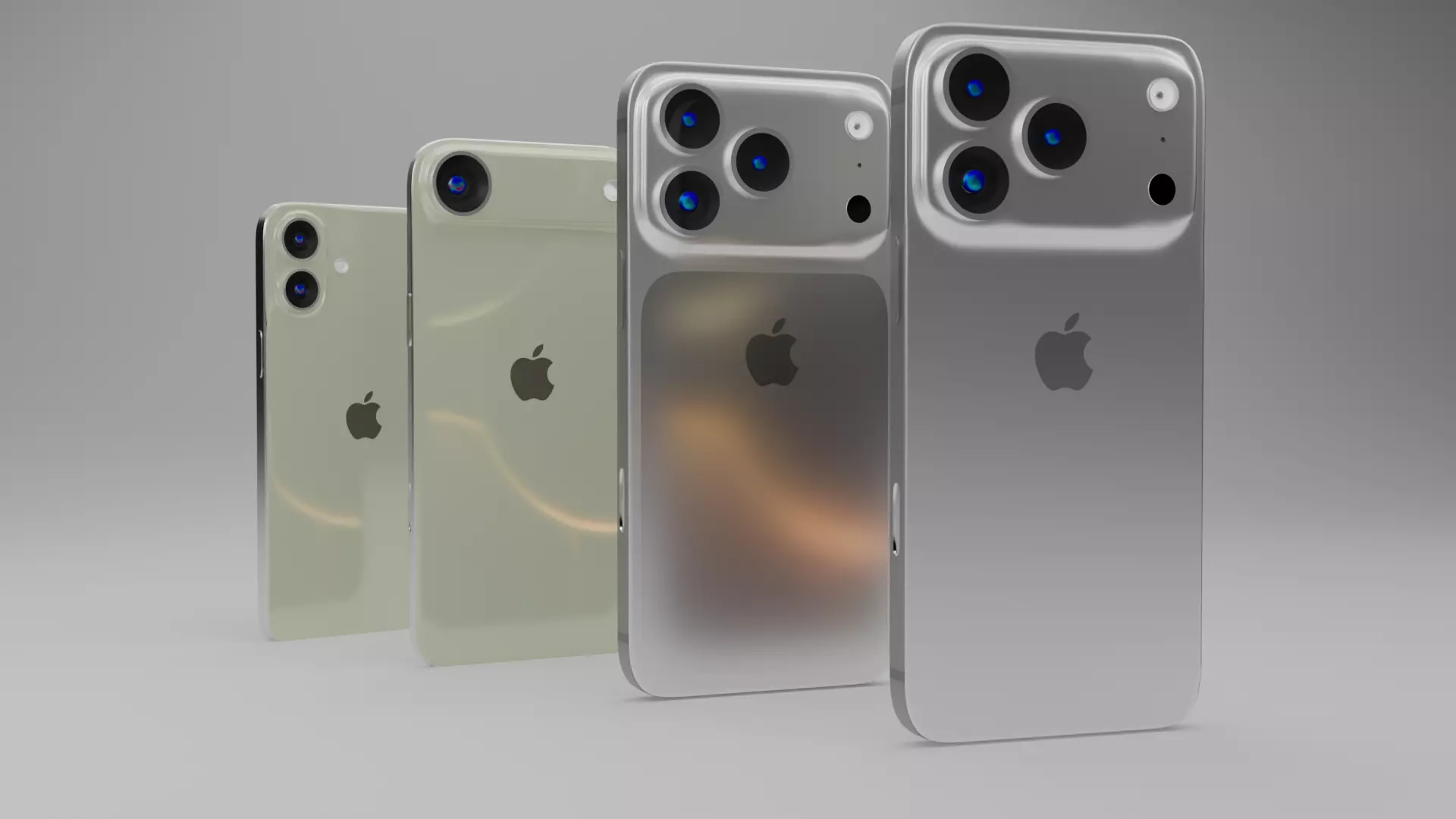 iPhone 17 series 3D model collection  high quality  models  3D model_2