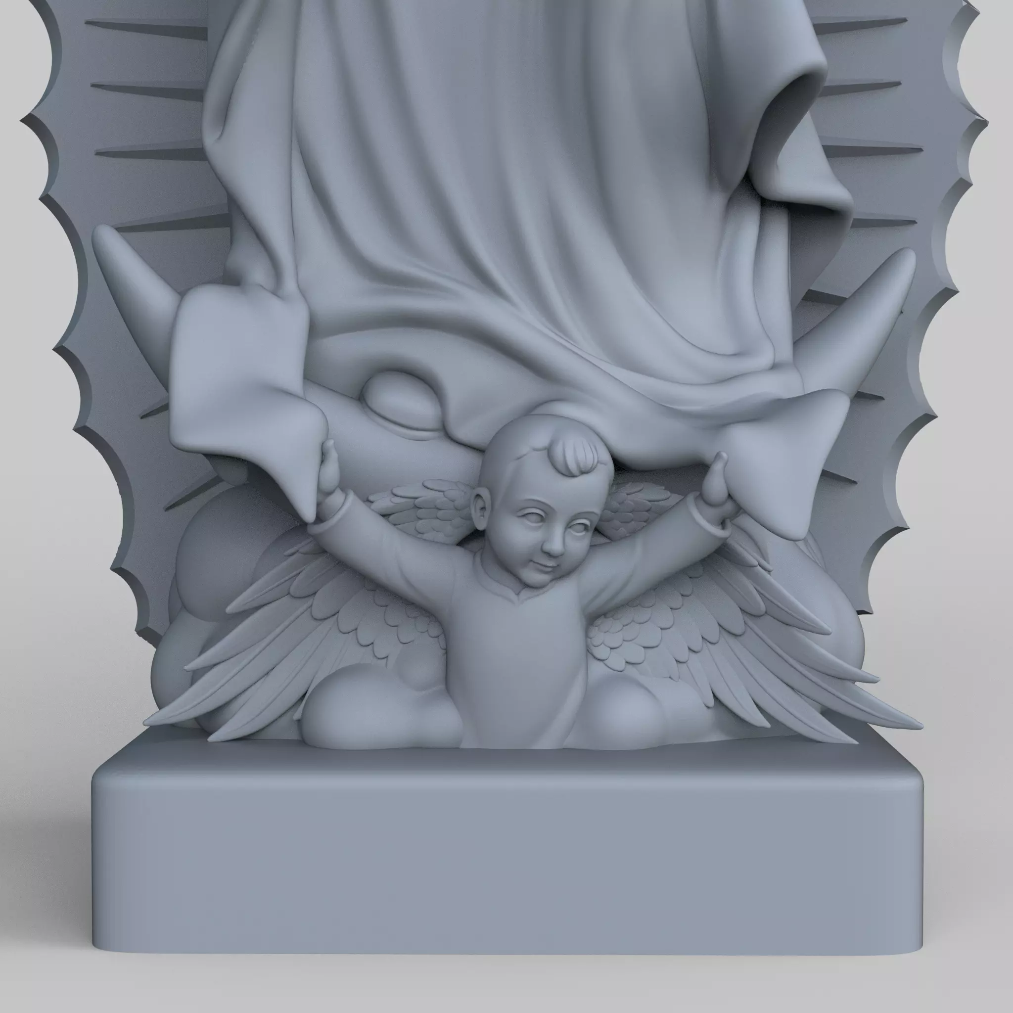 Virgin of Guadalupe 3D print model_6