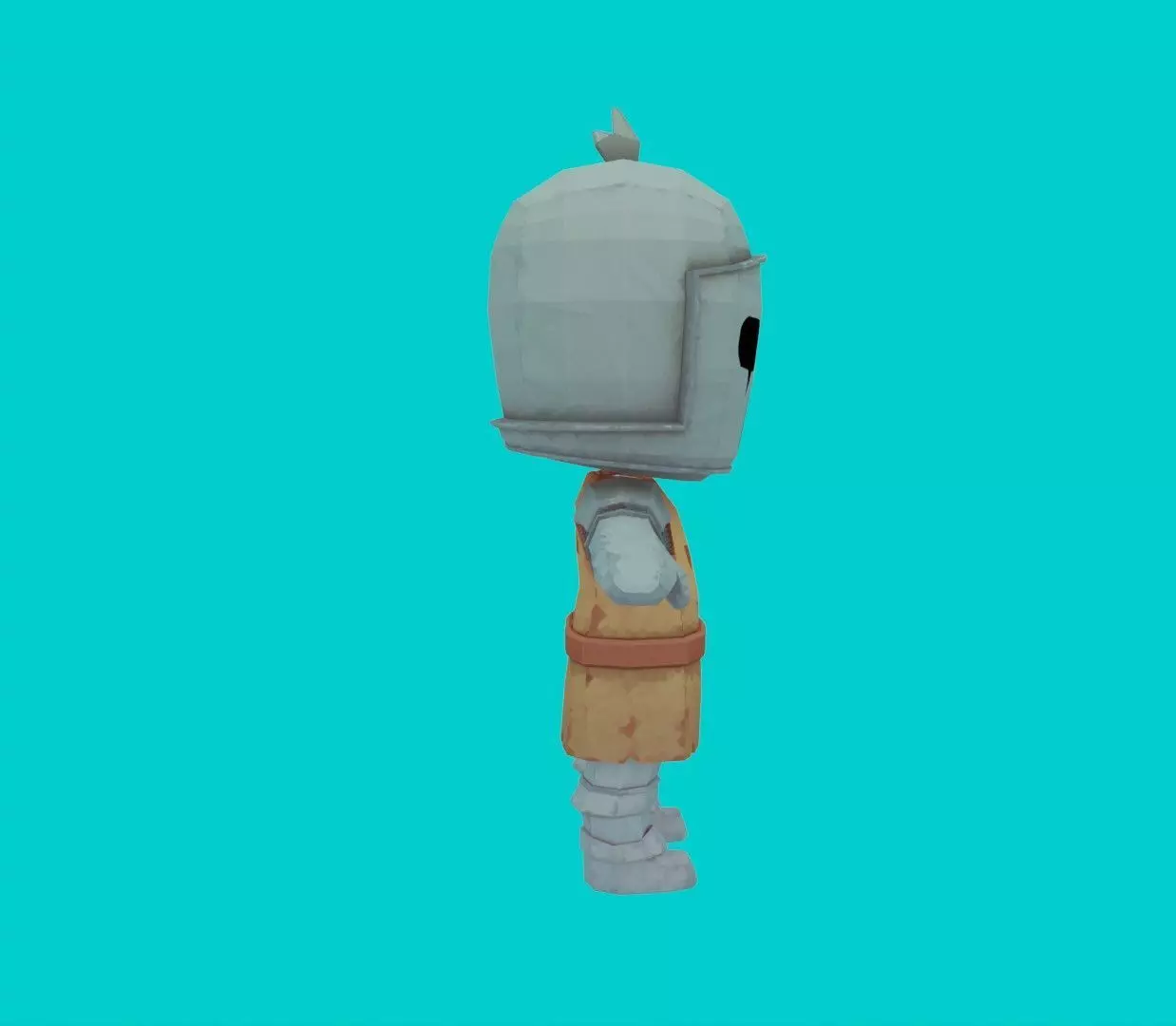 Low Poly stylized Knight Character Low-poly 3D model_2