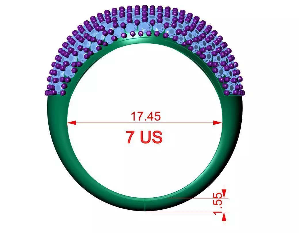 Solitaire ring 3D print model_10