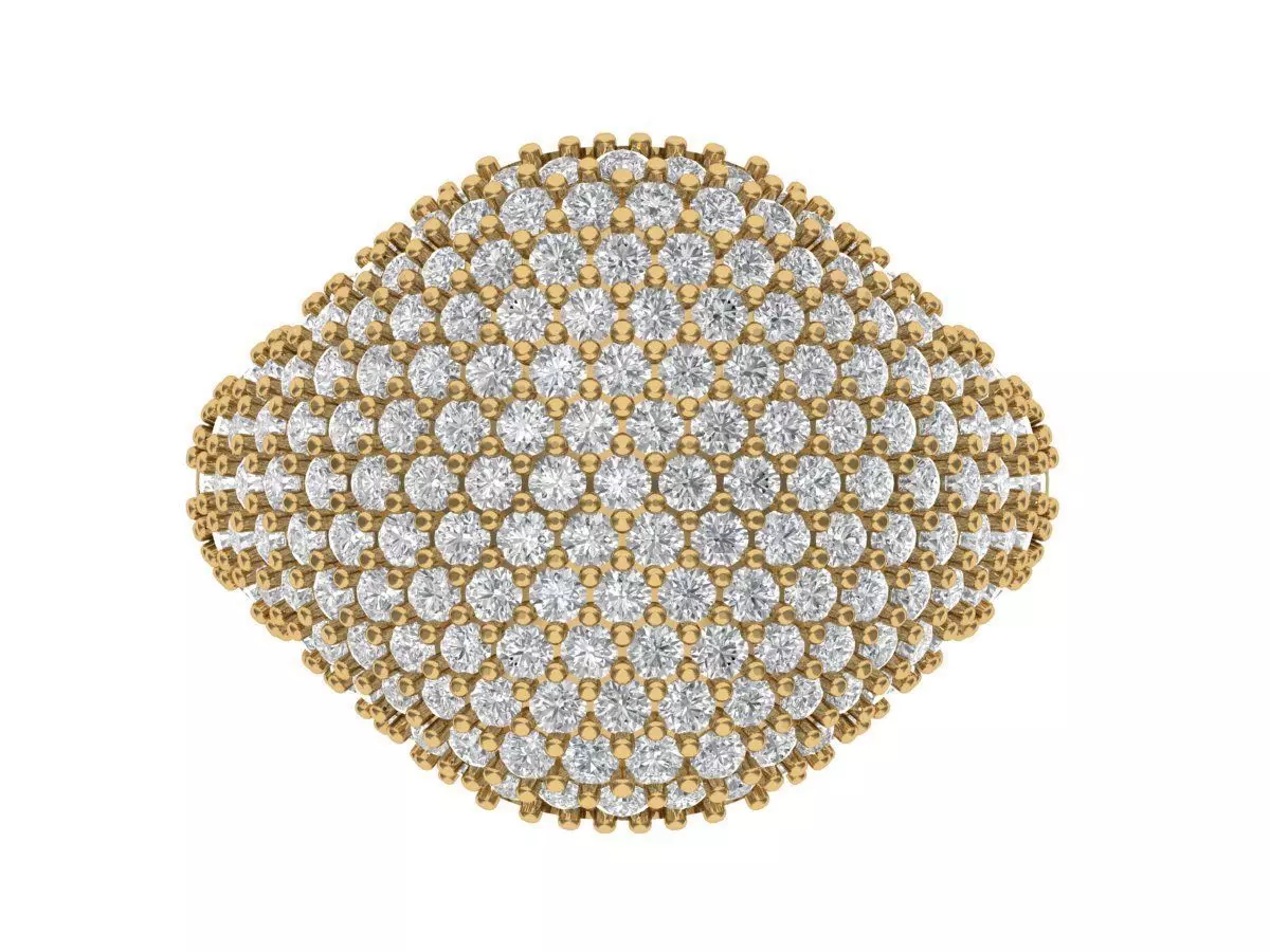 Solitaire ring 3D print model_1