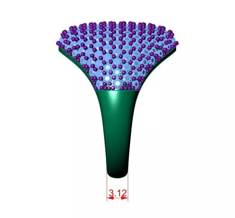 Solitaire ring 3D print model_6