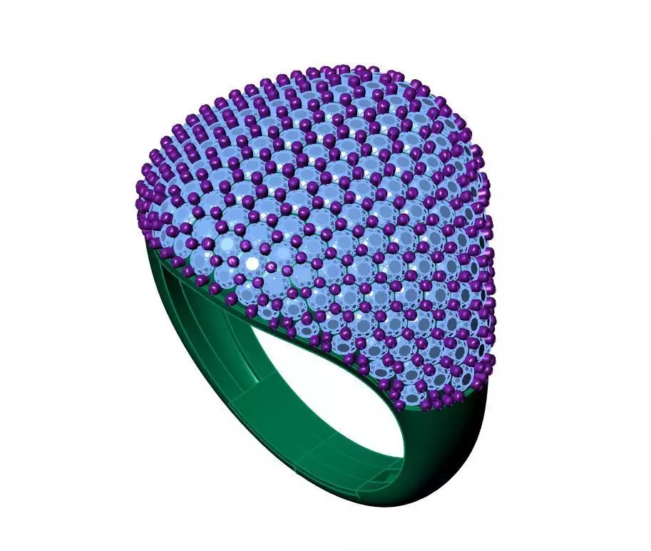 Solitaire ring 3D print model_12